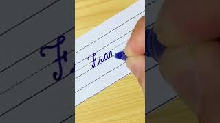 France - How to write Countries name in Cursive Writing | Cursive Handwriting Practice #shorts