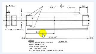 How to Read a Shop Drawing for a Steel Beam