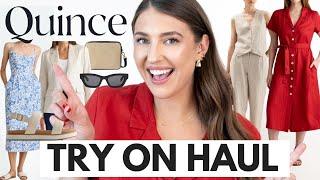 Quince Spring Try-On Haul *SHOCKING* Quality for the Price! 