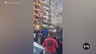 Smoke pours from Beirut building after explosion | VOA News