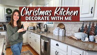 Christmas Kitchen Decorate With Me 2024 | Gingerbread Christmas Tree & Cozy Counter Decor