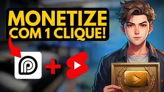 COMO CRIAR 100 SHORTS do YOUTUBE com 1 CLIQUE para MONETIZAR RÁPIDO [Passo a Passo]