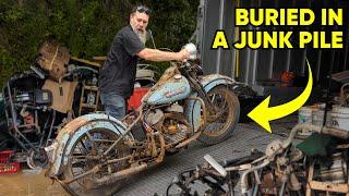 I Saved This Rusted and Abandoned Motorcycle From A Junk Pile!