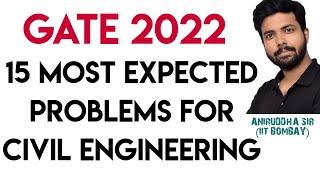 gate 2022 most expected problems | civil engineering | Aniruddha Sir @TheCivilGuruji #gate2022