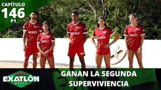 Los Famosos ganan la segunda Supervivencia. | Capítulo 146, parte 1 | Exatlón México