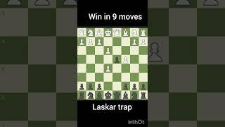 Win in 9 moves #chess #chesstraps #shorts