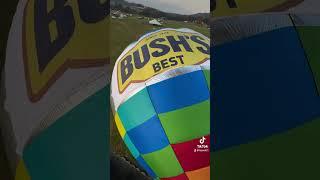 Flying over the bush beans banner hot air balloon #hotairballoon #voyagerballoons