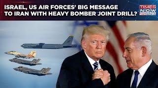 Israel, US Air Forces' Big Message To Iran With Heavy Bomber Joint Drill? Watch F-35, B-52 In Action