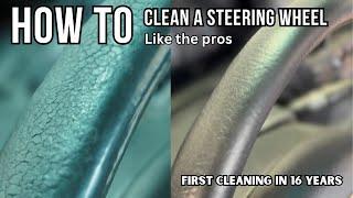 HOW TO clean a steering wheel | CRAZY before and after using common cleaning products