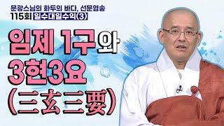 임제 1구와 3현3요(三玄三要) | 문광스님의 화두의 바다 선문염송 115회 일수대일수익(3)#문광스님 #화두 #참선