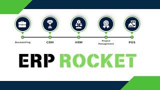 ERPROCKET All In One Business ERP With Project, Account, HRM, CRM & POS