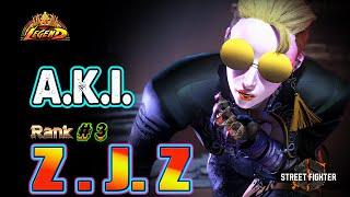 SF6  ZJZ (A.K.I. #3Rank)  High Level Gameplay  ! Best Ranked MatchSf6 DLC Replays