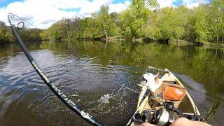 Kayak Fishing - Searching the Grand River, Michigan for lost keys and smallmouth!