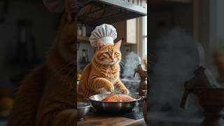Chef Paws at your service. #catvideos #cute #catshorts
