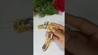 DIY//kundan Necklace making  khud ke liye try kare ghar par