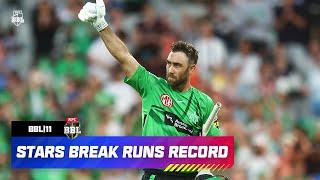 2-273! Maxwell Dominates As Stars Hit The Highest Big Bash Score | #BBL11