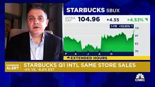 Starbucks shares pop after reporting Q1 beat