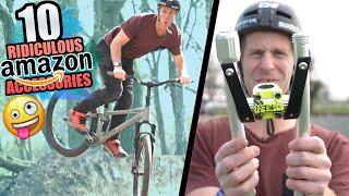 TESTING 10 RIDICULOUS AMAZON MOUNTAIN BIKE ACCESSORIES!