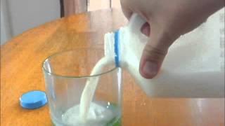 How to pour a glass of milk