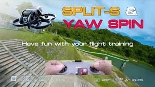 DJI AVATA TRICKS | HOW TO SPLIT-S & YAW SPIN | AVATA BEGINNER | AVATA M-MODE TRAINING |FPV BASIC