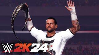 WWE 2K24: CM Punk '11 Champion Entrance ft. Old Theme, Old Graphics, Justin Roberts