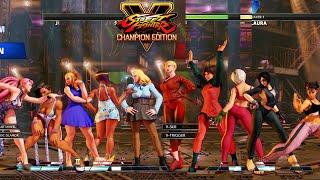 Street Fighter V: CE Kolin/Menat/Karin/Laura/Poison vs Falke/Sakura/Cammy/Juri/Chun Li PC Mod