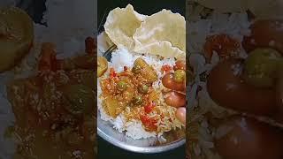 simple lunch menu|karakuzhambu appalam@sri foodie      #shorts#youtubershorts #