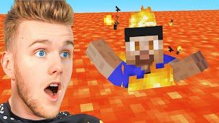 Minecraft, But The FLOOR IS LAVA!