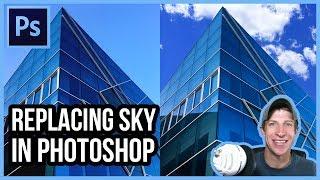 REPLACING THE SKY in Images Using Photoshop - Photoshop for Architecture Tutorial #2