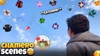 Catching And Chamero Scene On || Caught Other Kites || New Kite Video 2025!