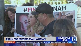 Family of Maui missing woman hold rally downtown