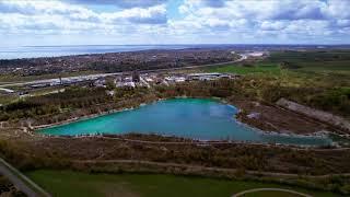 The limestone quarry. Karlstrup Kalkgrav.