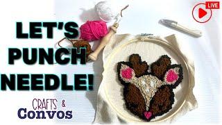 Crafts & Convos | Let's Punch Needle a Mug Rug | Beginners