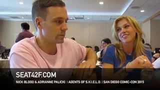 Nick Blood & Adrianne Palicki AGENTS OF S.H.I.E.L.D.  Comic Con 2015 Interview