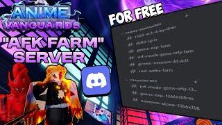 The BEST "AFK FARMING" Server For Anime Vanguards