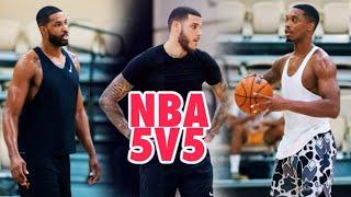 Lonzo Ball back and HOOPING at CRAZY JUSHOOP NBA OPEN RUNS!!! | Part 1