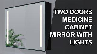 LED Lighted Medicine Cabinet Bathroom Mirror with Defogger