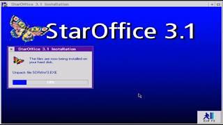 Setup of Star Office on IBM OS/2 Warp 3 on Pocket 386