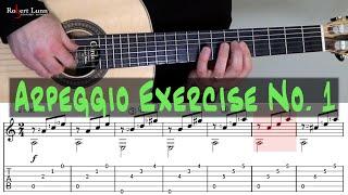 Arpeggio Exercise No. 1 - Includes Sheet Music/TAB - Robert Lunn