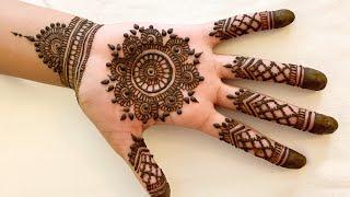 EASY MANDALA MEHNDI HENNA DESIGN FOR PALMS