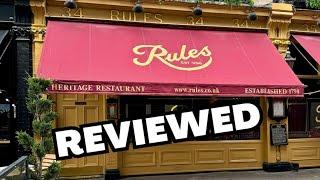 RULES RESTAURANT OF LONDON | REVIEWED 2024