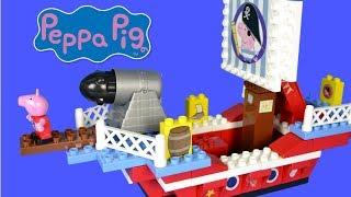 Peppa Pig PIRATE SHIP 粉紅豬小妹 海盜船 樂高積木玩具尋寶LEGO Building Construction Blocks