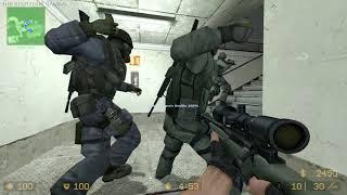 Counter Strike : Source - Stadium - Gameplay "CT Forces" (with bots) No Commentary