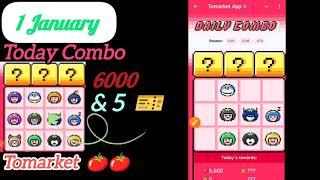 Today Tomarket Combo Card 1 January 2025 | Tomarket Combo Card ️ | Tomarket Secret Combo Card Today