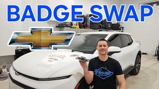 HOW TO DIY Badge Swap Chevy Equinox EV LT