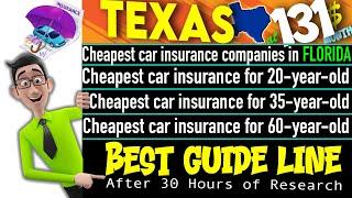 The Best & Cheapest Car insurance in Texas