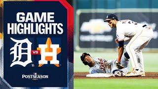 Tigers vs. Astros AL Wild Card Game 1 Highlights (10/1/24) | MLB Highlights