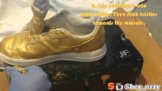 Gold Nike Air Force One Custom Tutorial + On Feet Review (1K SUBSCRIBERS SPECIAL!)