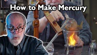 How to Make Mercury using FIRE // Mercuric Oxide Decomposition Reaction