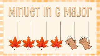 Easy Body Percussion Play Along to Bach's Minuet in G Major | Autumn Rhythm Activity for Kids 